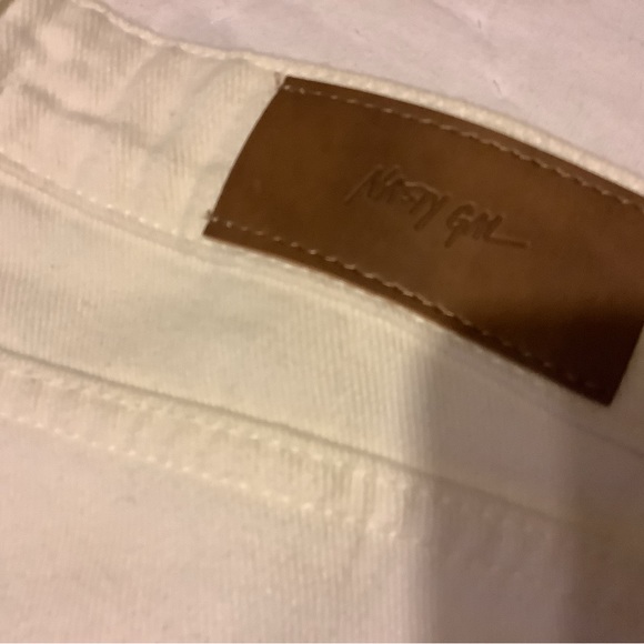 New Nasty Gal Raw Hem Denim Cheeky Shorts - Picture 6 of 6